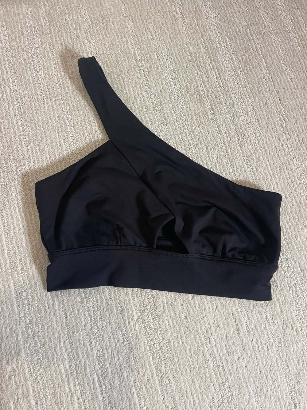 ALO Yoga One-Shoulder Sports Bralette - Black